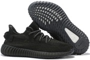 Women Yeezy Boost 350 V2 Triple Black Reflective